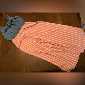 Lily Bleu Pink and Blue Striped Kids One Piece